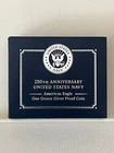 250th Anniversary US Navy American Eagle One Ounce Silver Proof Coin Free Shippi