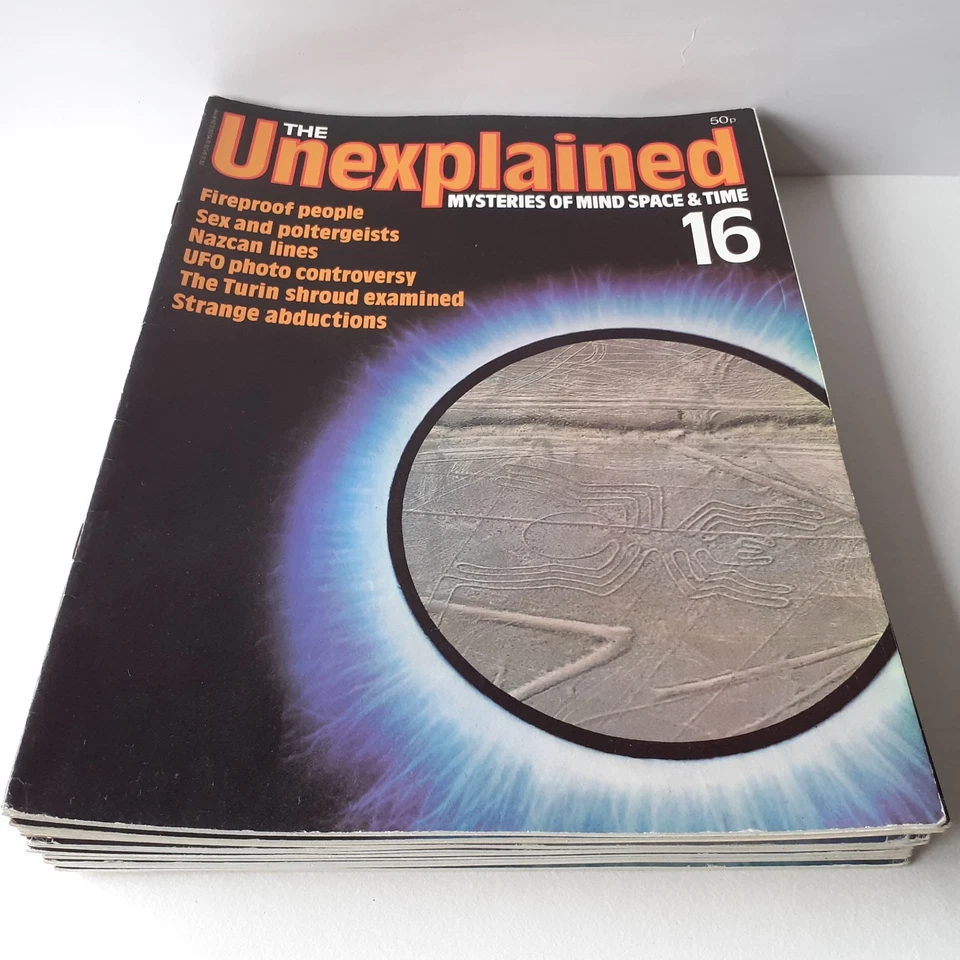 The Unexplained Mysteries, Paranormal Magazines, 17 Issues, 1981, Vintage UFO Foto 2 de 4