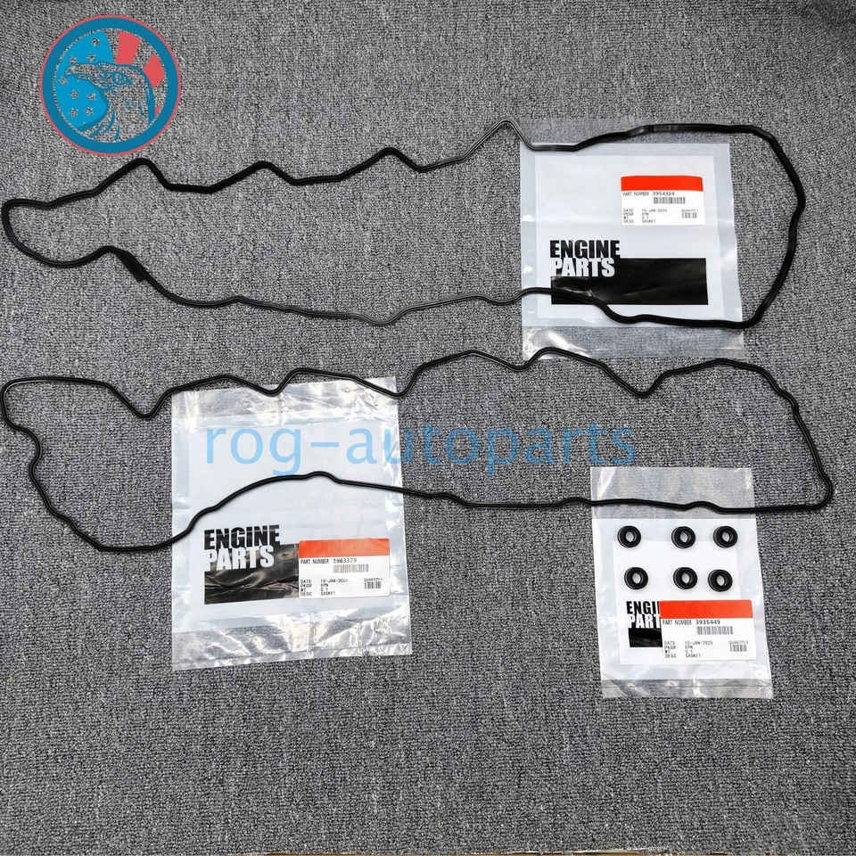 Engine Valve Cover Gasket Kit For 2003-2005 Dodge Ram 5.9L Cummins 2500 3500 Foto 3 de 4