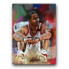 Allen Iverson #12 Art Card Limited 36/50 Edward Vela Signed (Philadelphia 76ers)