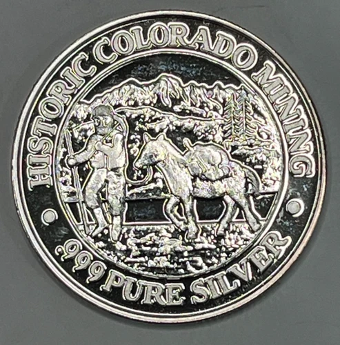 AMERICAN WILDLIFE SERIES Buffalo .65oz .999 Silver Colorado Mining [C3]