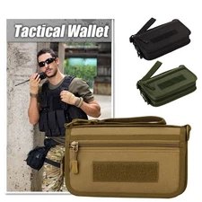  Tactical Wallet for Men ID Card Holder Credit Card Pack Handbag MOLLE Bag Purse