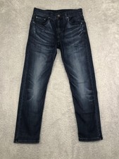 Levi's 502 Jeans Mens 29x28 Tag 29x30 Blue Taper Fit Denim