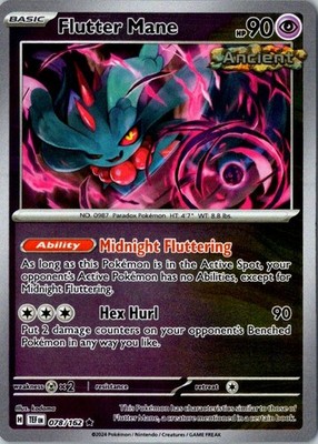 Flutter Mane Reverse Holo - 078/162 - SV05: Temporal Forces - Rare - NM
