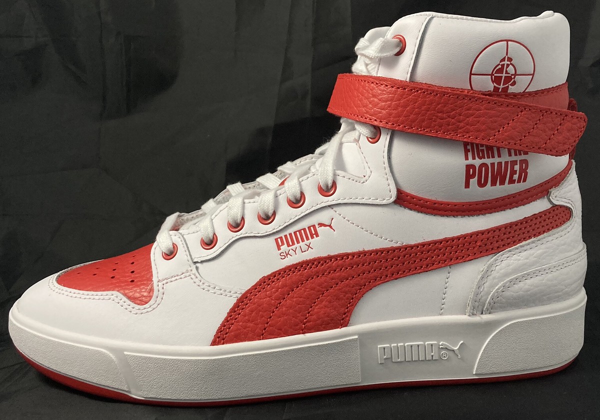 PUMA Sky LX Public Enemy Fight The Power White Red 374538 01