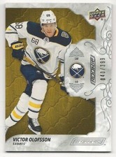 Victor Olofsson 19-20 Upper Deck Engrained Base Oak Rookie Card /299
