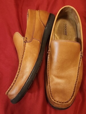Mens Dockers Brown Loafers Size 10.5M Casual Leather Slip On  display picture 1