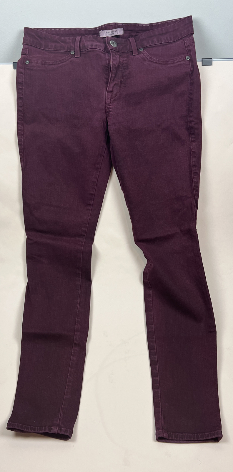 $198 RICH & SKINNY USA Women's Burgundy Wine Skin… - image 1