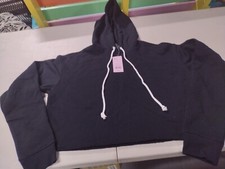 HOODIE Womens SWEATSHIRT Wild Fable Black Crop Hoodie NEW SIZE S