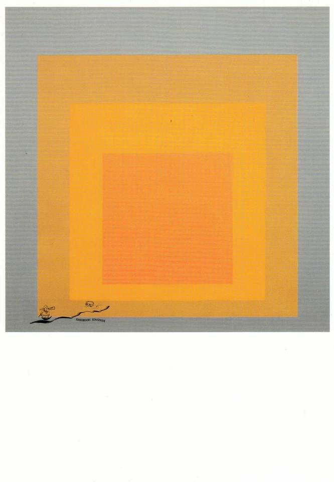 MARKENLOS Postkarte: Josef Albers - Hommage to the Square, Luminant