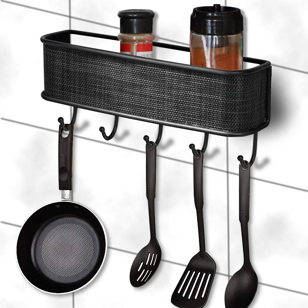 Mail Holder W/ Key Hook Wall Mount Hanging Rack Entryway Organizer Letter Rack