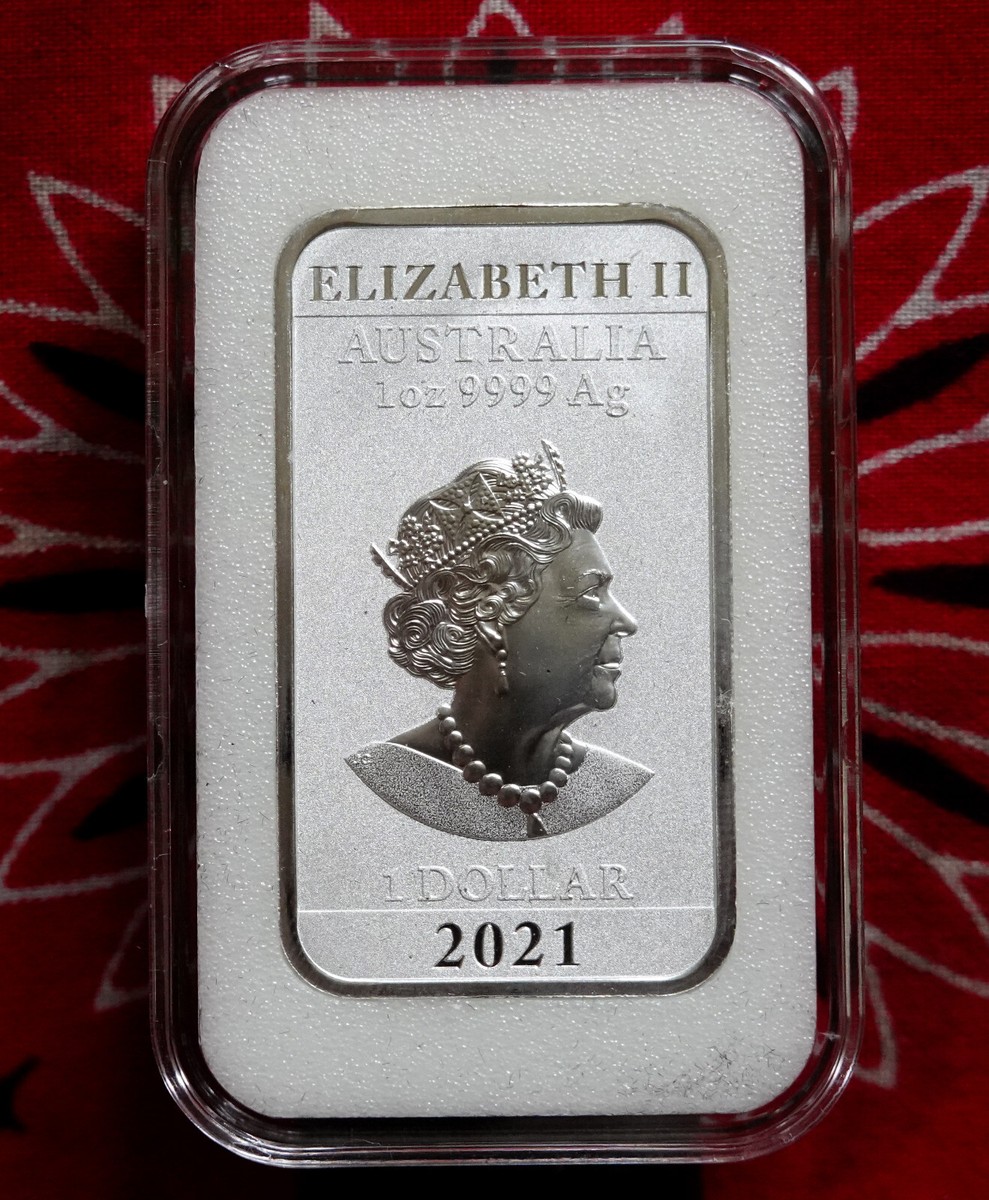 2021 Australia 1 oz Silver .9999 Year of the Dragon Elizabeth II