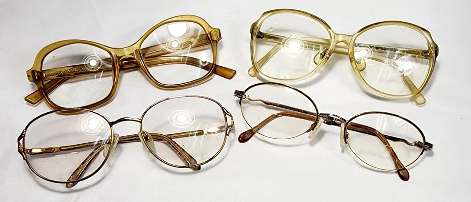 Lote de 4 anteojos estilo vintage años 70 VAM beige, dólar de plata y otros marcos Foto 3 de 3