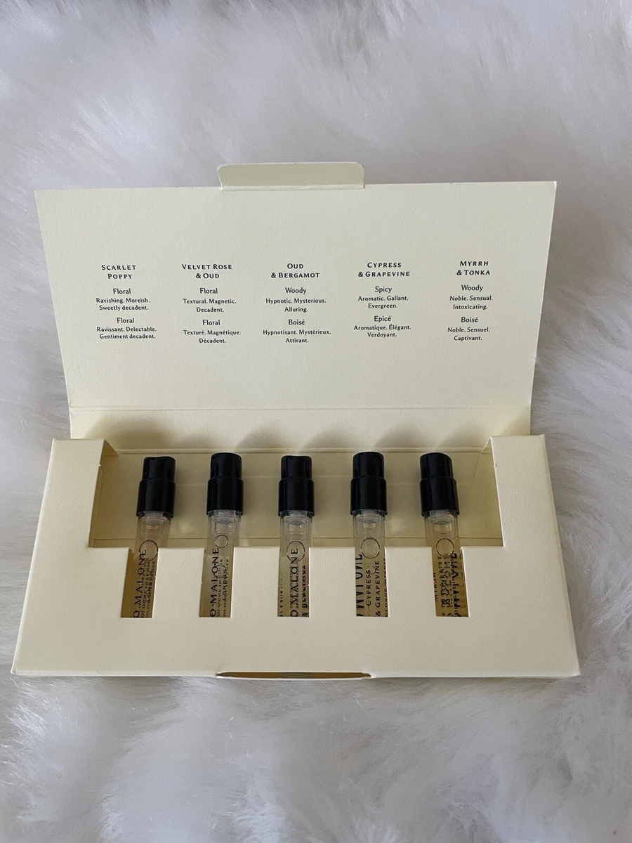 Jo Malone Cologne INTENSE Discovery Set 1.5ml x5 Vials Assorted Collection NWB