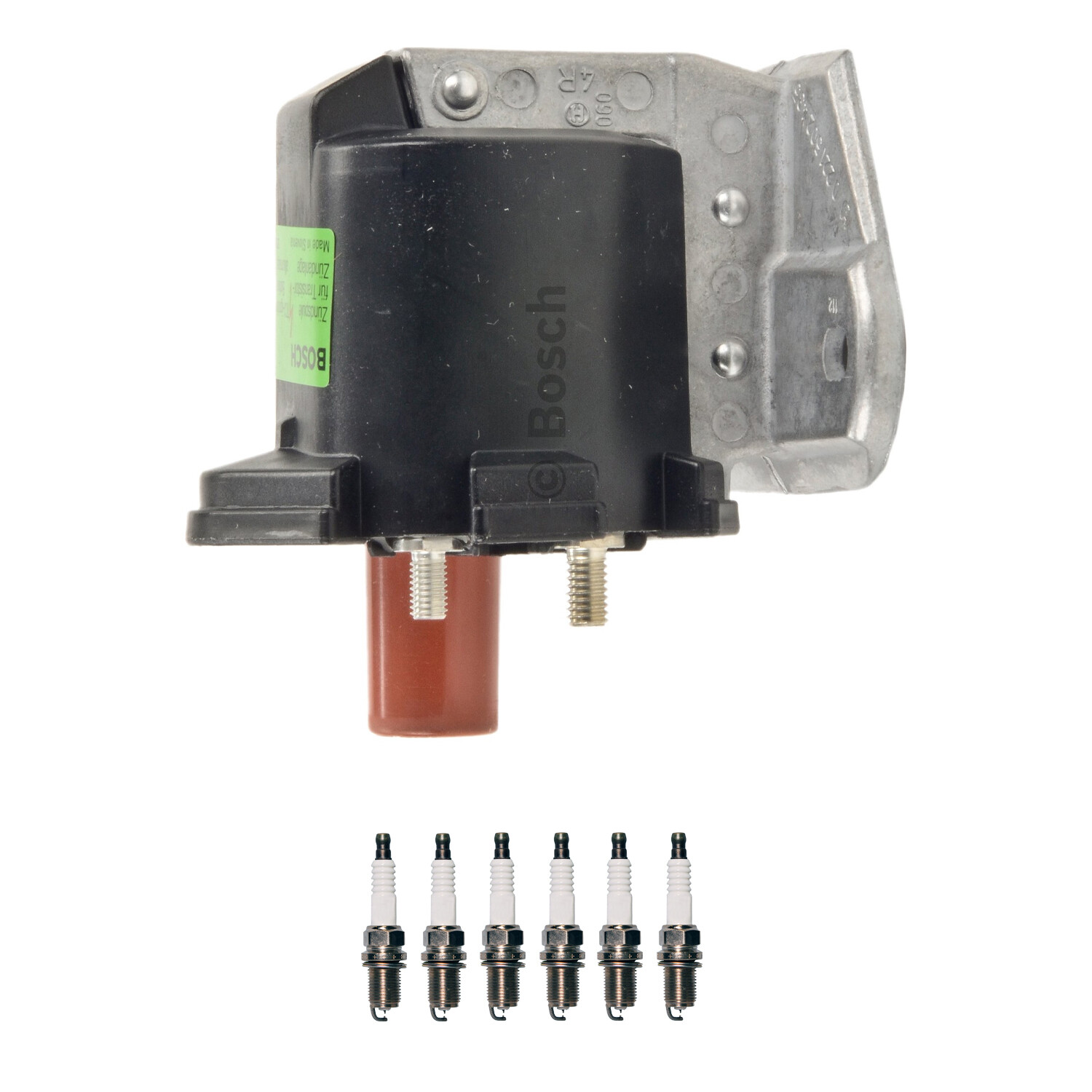 Bosch 1 Ignition Coil Denso 6 Iridium TT Spark Plug Kit For R129 Supra Nitro L6