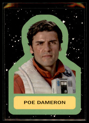 2017 Topps Star Wars Journey to The Last Jedi Character Sticker Poe Dameron