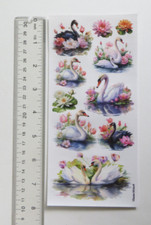Violette Collection - MAJESTIC SWAN - 1 Sheet of NEW ITEM Stickers C258