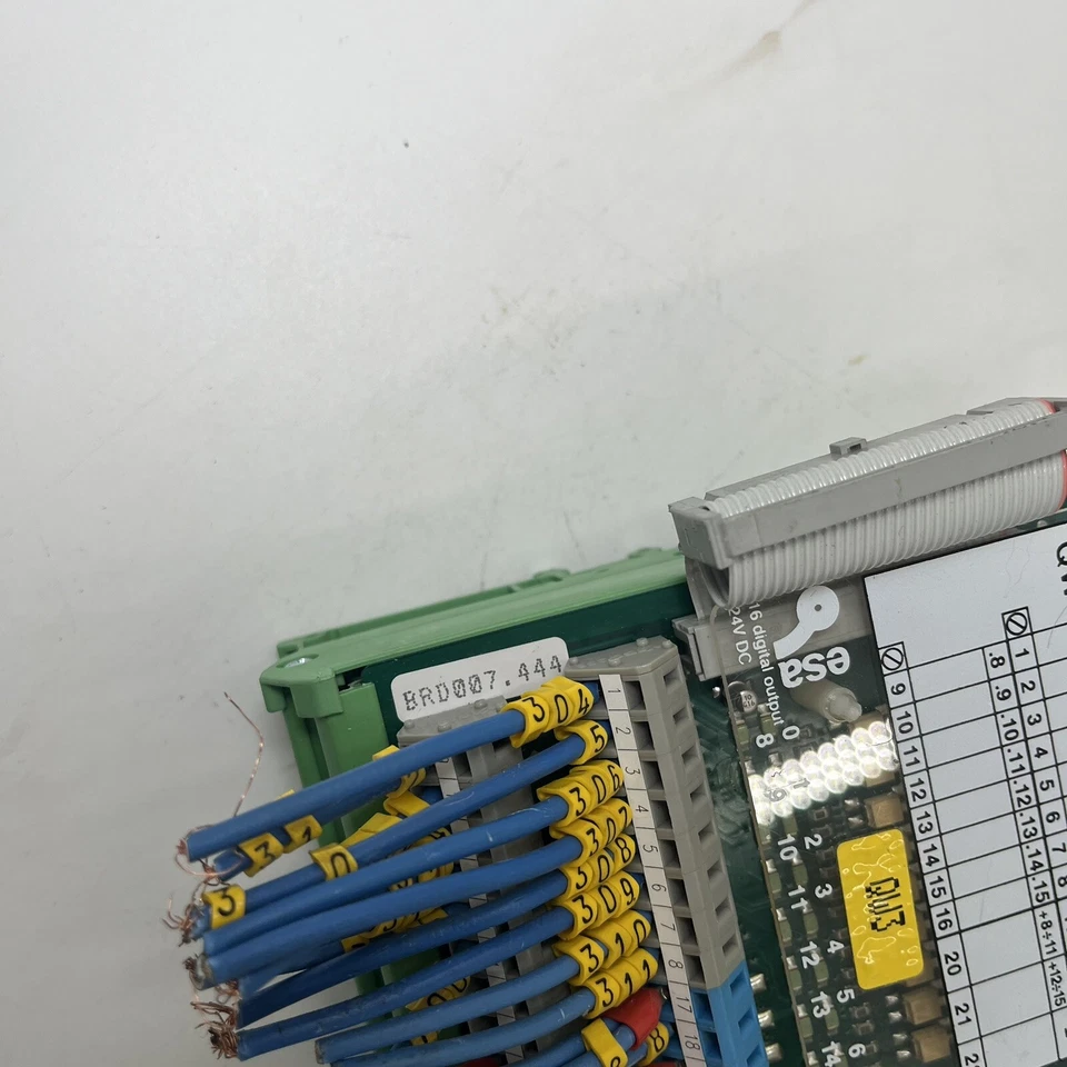 ESA 16 DIGITAL OUTPUT MODULE 24VDC  BRD007.444 Used & Working - Image 2 of 4