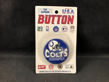 Tag Express 1996 Indianapolis Colts Collector Button Made in the USA on Card