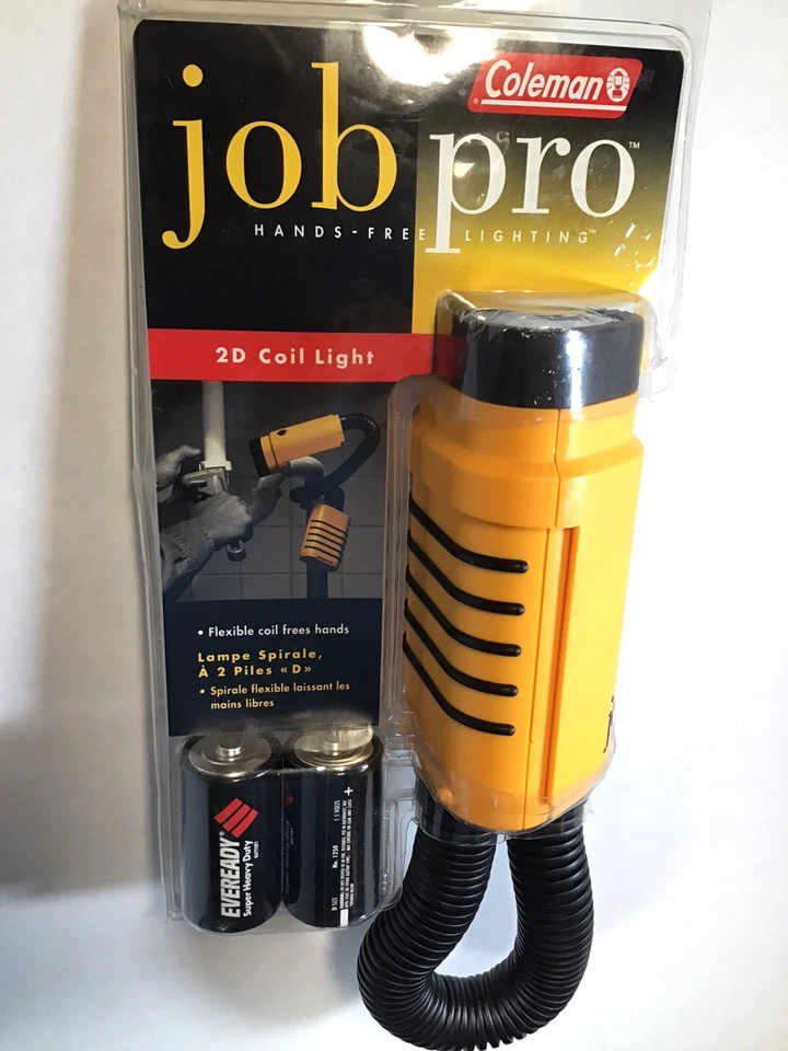 Vintage Coleman Job Pro Snake Light Adjustable Flashlight Worklight Battery - Изображение 3 из 4
