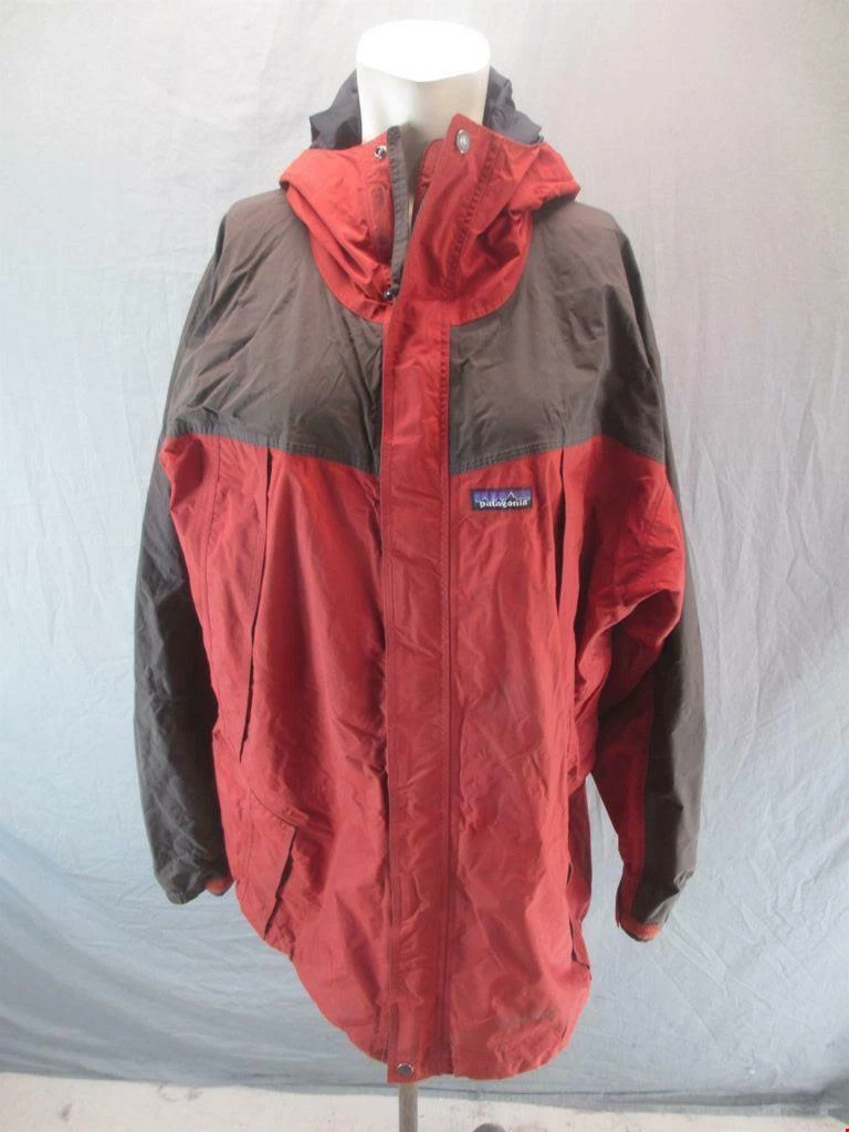 patagonia full zip active hooded windbreaker jacket