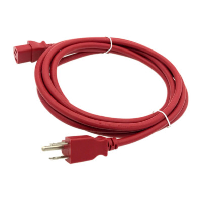 Red 10FT AC POWER SUPPLY CORD CABLE PLUG FR MICROSOFT XBOX 360 CHARGER ADAPTER