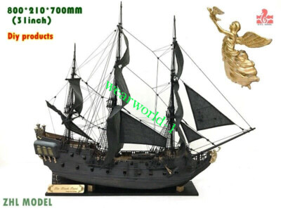ZHL The black Pearl Golden version 2021 wood model ship kit 31