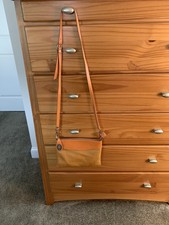 Pelle Di Giada Italy Orange Tan Crossbody Made In Italy