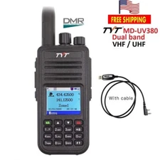 TYT MD-UV380 5W DMR Two Way Radio VHF/UHF Dual Band Radio with Programming Cable
