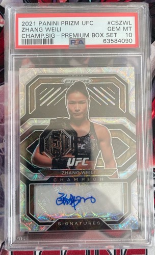 Zhang Weili [Premium] #CS-ZWL 2021 Panini Prizm UFC Champion Signatures card