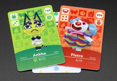 NFC Card Animal Crossing 2pcs- Ankha 188 Pietro 356 Switch