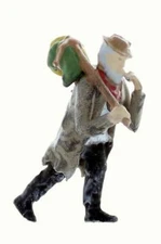 Railroad TRAMP- HOBO walking the tracks looking for his next free ride HO scale