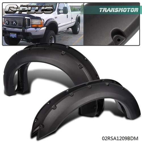 Fit For 99-07 Ford F250 F350 Wide Body Wheel Rivet Bolt-On Texture Fender Flare