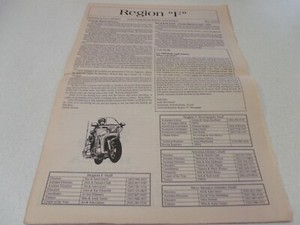 COLLECTIBLE GOLD WING ROAD RIDERS ASSOCIATION ARIZONA NEW MEXICO 1995 PAPER