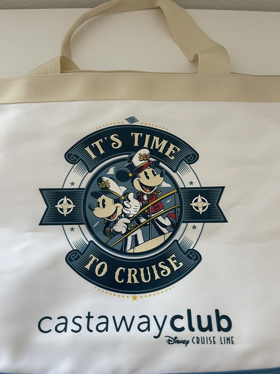 NEW Disney Cruise Line 25th Silver Anniversary Castaway Club Tote
