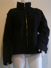Joie De Vivre Ladies Black Faux Fur Lined Coat Size 14 ⭐