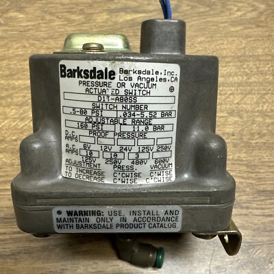 Barksdale,D1T-A80SS,PressureVacuum Switch