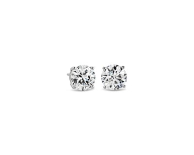 Blue Nile — Lab Grown Diamond Stud Earrings In 14k White Gold