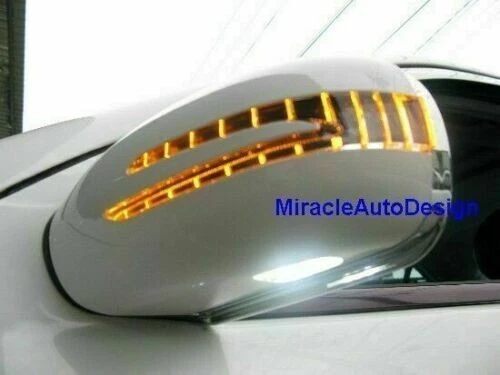 DOS CUBIERTAS DE ESPEJO RETROVISOR PUERTA LED BLANCO FLECHAS PARA MERCEDES BENZ R230 CLASE SL 2002-2005 Foto 4 de 4
