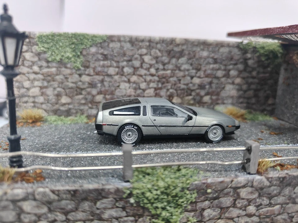 1/64 MJ DMC-12 DeLorean Back To The Future Time Machine Diecast Car Models Gifts - Image 4 of 4