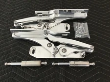 Chevy II Nova Custom Billet Aluminum Hood Hinge Set Custom Hood Hinges 1966-67