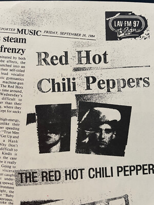 🌶Red Hot Chili Peppers Ultra Rare 1984 Handbill Top of The Rock