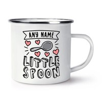 Personalisiert Klein LöFfel Emaille Becher Tasse Liebe Weiß Lustig Wife Freundin