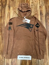 Nike New England Patriots Salute to Service Hoodie 2023 Sideline Pullover STS