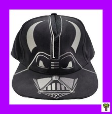    Disney Parks Star Wars Darth Vader Cap Embroidered Face Black Adult Hat NEW