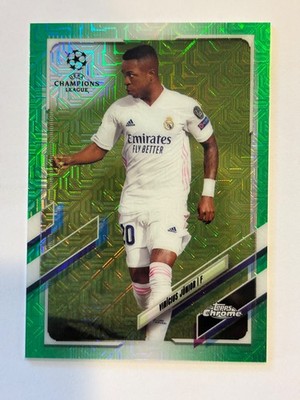 2020-21 Topps UEFA Japan VINICIUS JUNIOR Chrome GREEN MOJO Refractor 9/99
