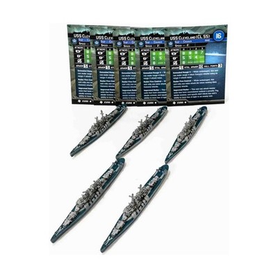 WotC Axis & Allies Task Force USS Cleveland (CL 55) (U) x5 NM