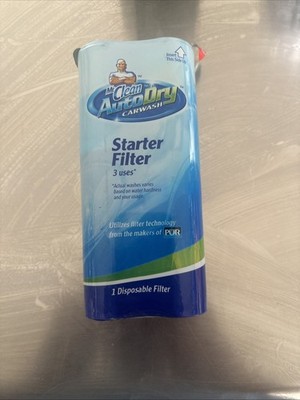 Mr. Clean Auto Dry Car Wash Starter Filter 3 Uses 1 Disposable Filter NEW
