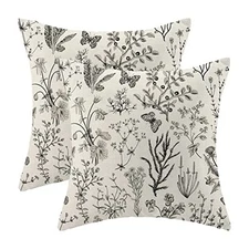  Spring Pillow Covers 20x20 Inch Set of 20" x 20" (Pack of 2) Wild Floral 02