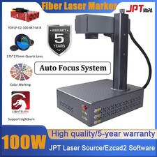 US 100W JPT Mopa Fiber Laser Engraver Marking Machine Color Marker Auto Focus